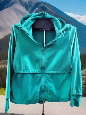 Athletic Works Zip Hoodie Jacket XL 16-18 | Fleece Windbreaker Hybrid